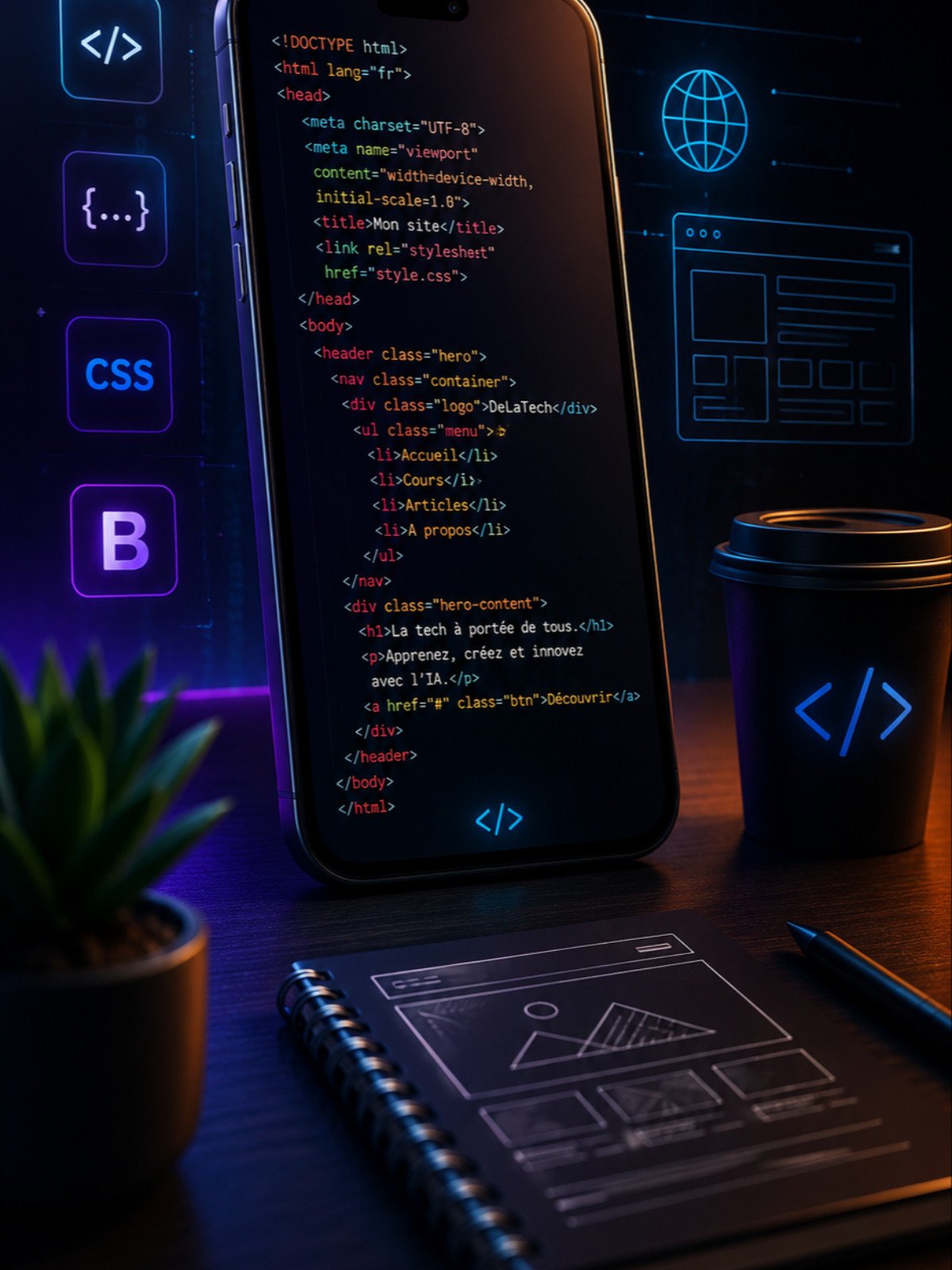 Créer un site web en 30 minutes juste avec son téléphone