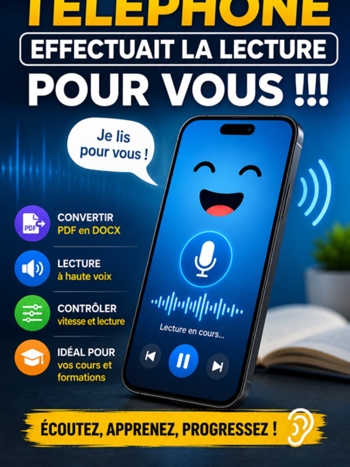 Et si votre téléphone effectuait la lecture pour vous !!!