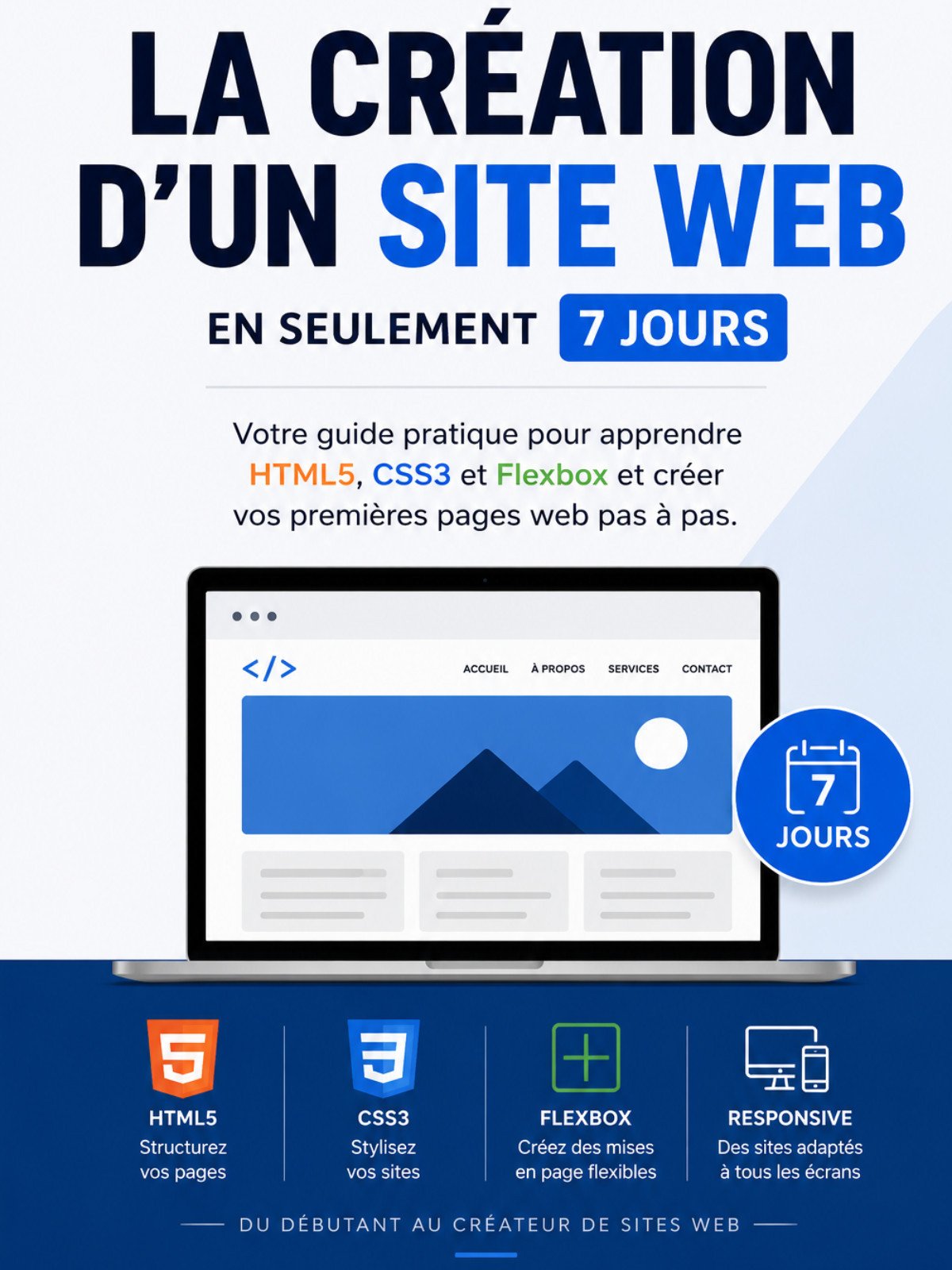 Apprendre et maitriser la création d'un site web en seulement 7 jours